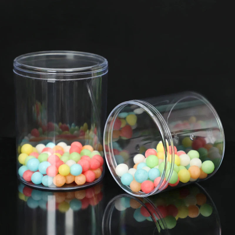 Home Storage Round Square Plastic Transparent Storage Box Jewelry Beads Fishing Accessories Candy Box