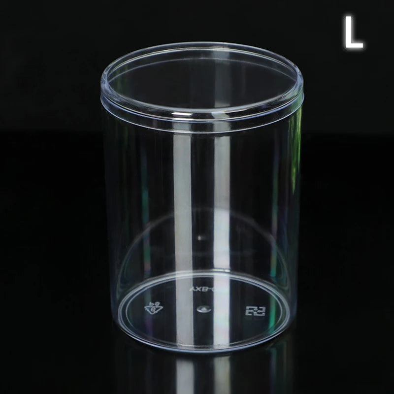 Home Storage Round Square Plastic Transparent Storage Box Jewelry Beads Fishing Accessories Candy Box