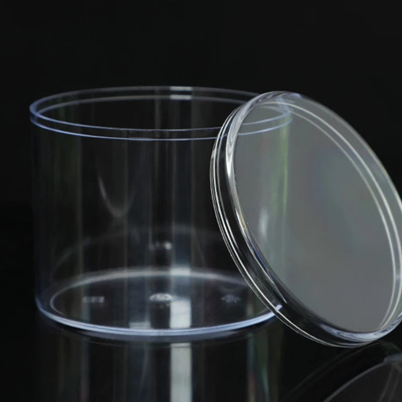 Home Storage Round Square Plastic Transparent Storage Box Jewelry Beads Fishing Accessories Candy Box