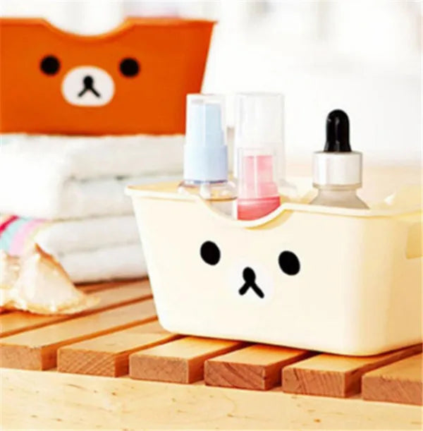 Hot Sale Storage Basket Student Desktop Snack Storage Box Plastic Cosmetic Storage Box Household Kitchen Sorting Box Makeup Box
