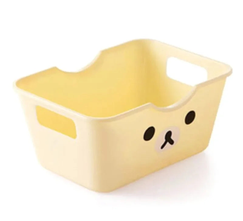 Hot Sale Storage Basket Student Desktop Snack Storage Box Plastic Cosmetic Storage Box Household Kitchen Sorting Box Makeup Box