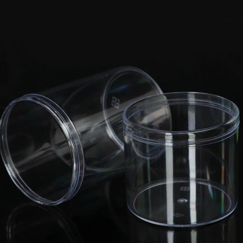 Home Storage Round Square Plastic Transparent Storage Box Jewelry Beads Fishing Accessories Candy Box