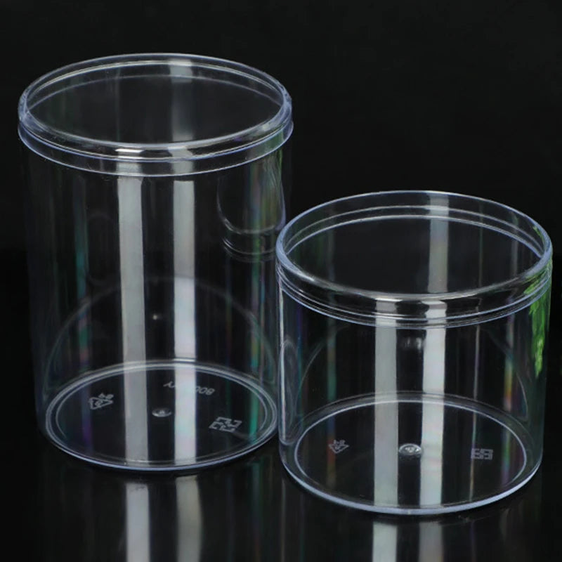 Home Storage Round Square Plastic Transparent Storage Box Jewelry Beads Fishing Accessories Candy Box