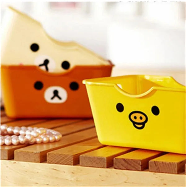 Hot Sale Storage Basket Student Desktop Snack Storage Box Plastic Cosmetic Storage Box Household Kitchen Sorting Box Makeup Box