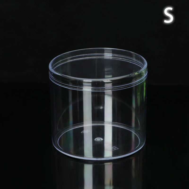 Home Storage Round Square Plastic Transparent Storage Box Jewelry Beads Fishing Accessories Candy Box