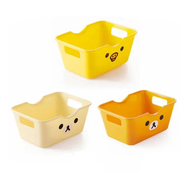 Hot Sale Storage Basket Student Desktop Snack Storage Box Plastic Cosmetic Storage Box Household Kitchen Sorting Box Makeup Box