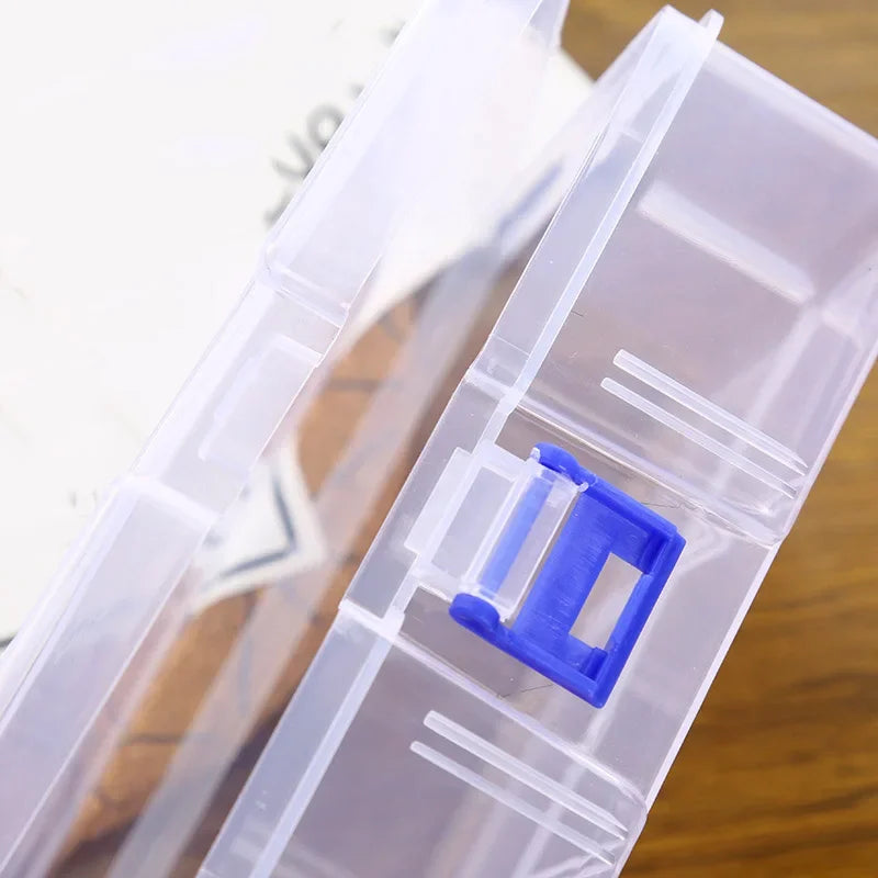 1PC Storage Box Large Capacity Transparent Plastic Cosmetic Storage Box Holder Case Container Organizer Container Small Accessor