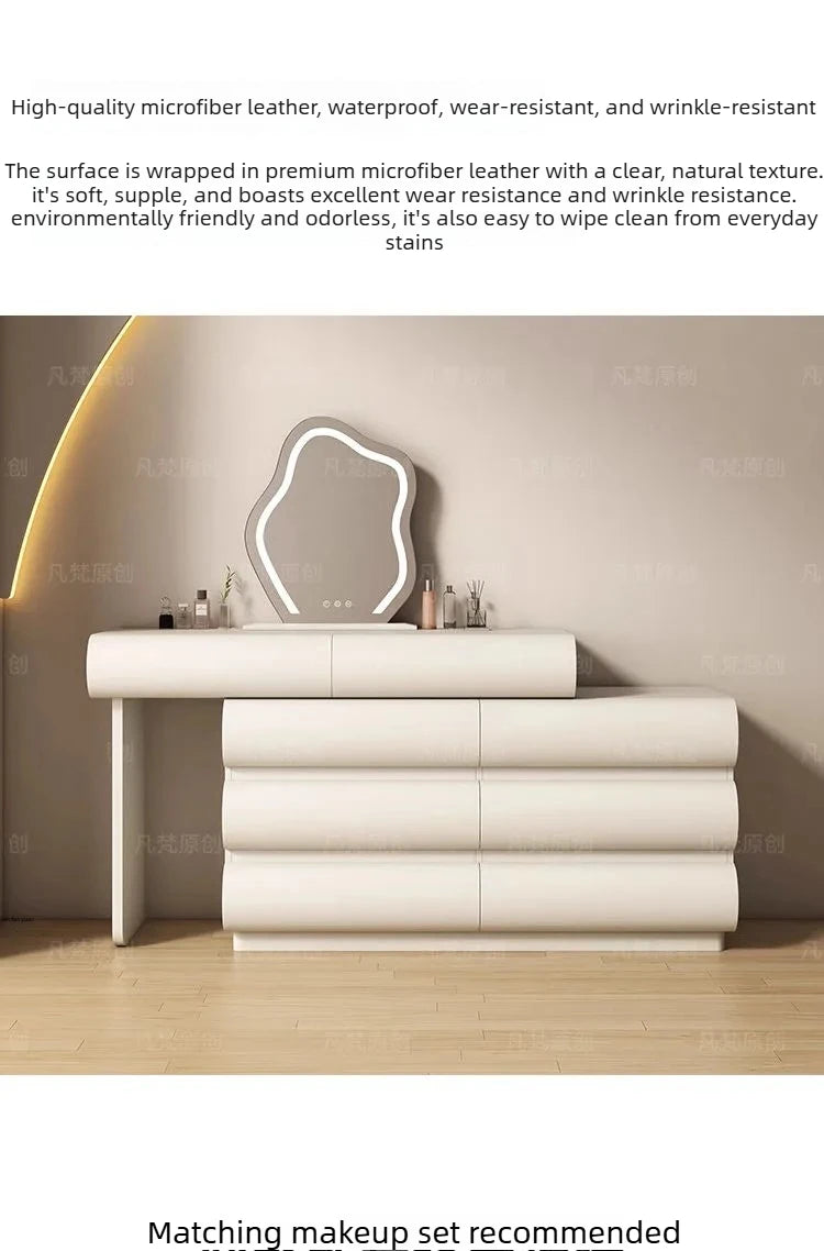 Luxury Bedroom Storage Cabinet Dressing Table Recamera Makeup Dressing Table Comfortable White Tocadores De Maquillaje Furniture