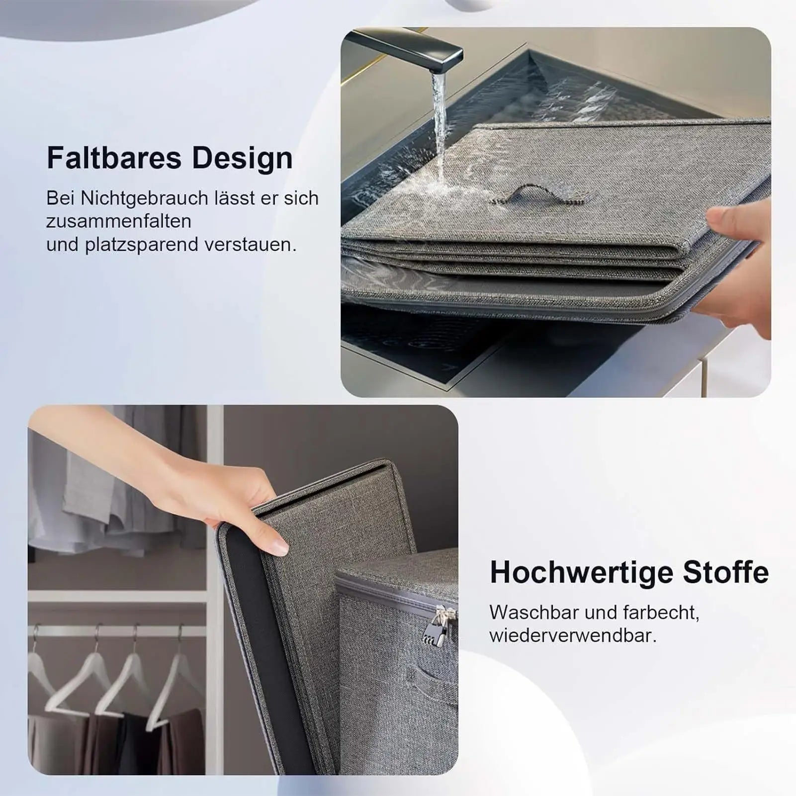Large Storage Box with Lock Stackable Storage Container Secure with Handle Locking Organizing Bin Washable Shelf Baskets for