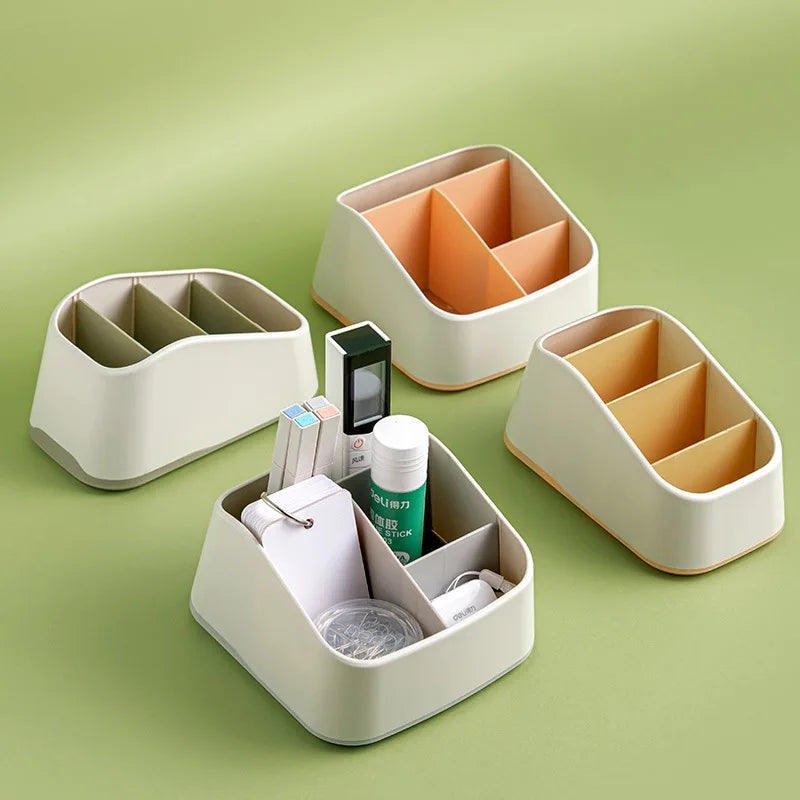 Desktop storage box, key, remote control, grid storage, desk stationery, sundries, cosmetics, desk sorting box
