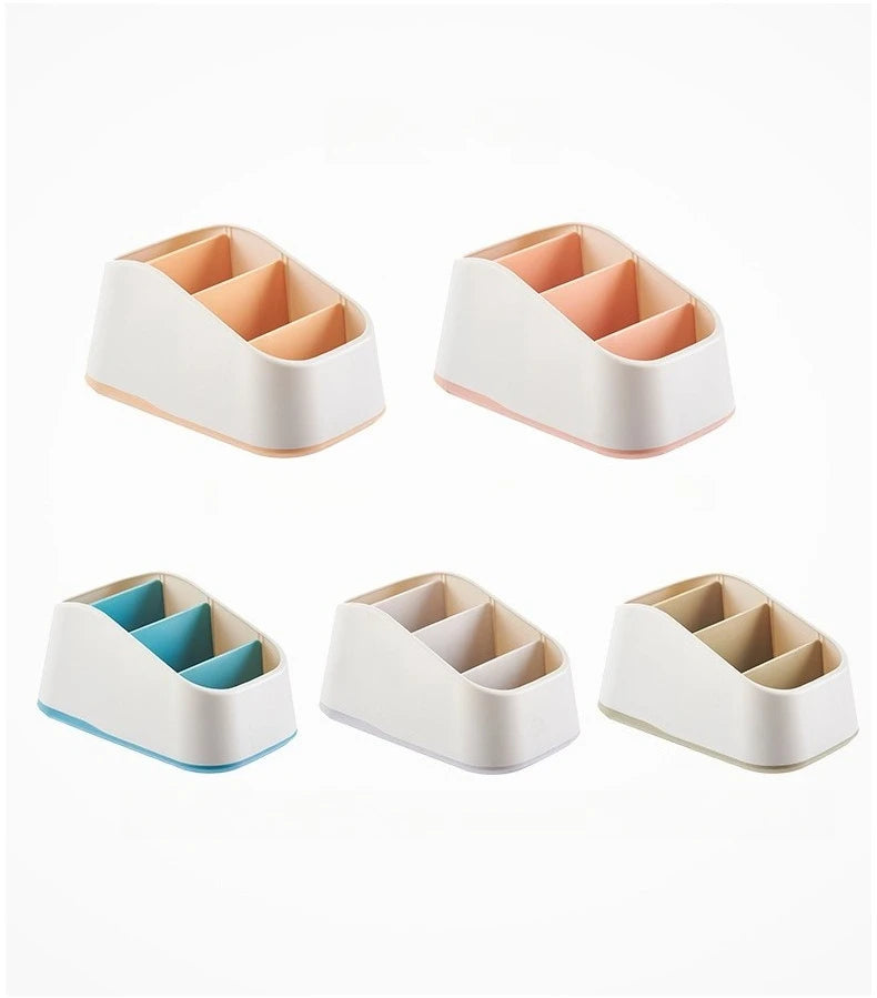 Desktop storage box, key, remote control, grid storage, desk stationery, sundries, cosmetics, desk sorting box