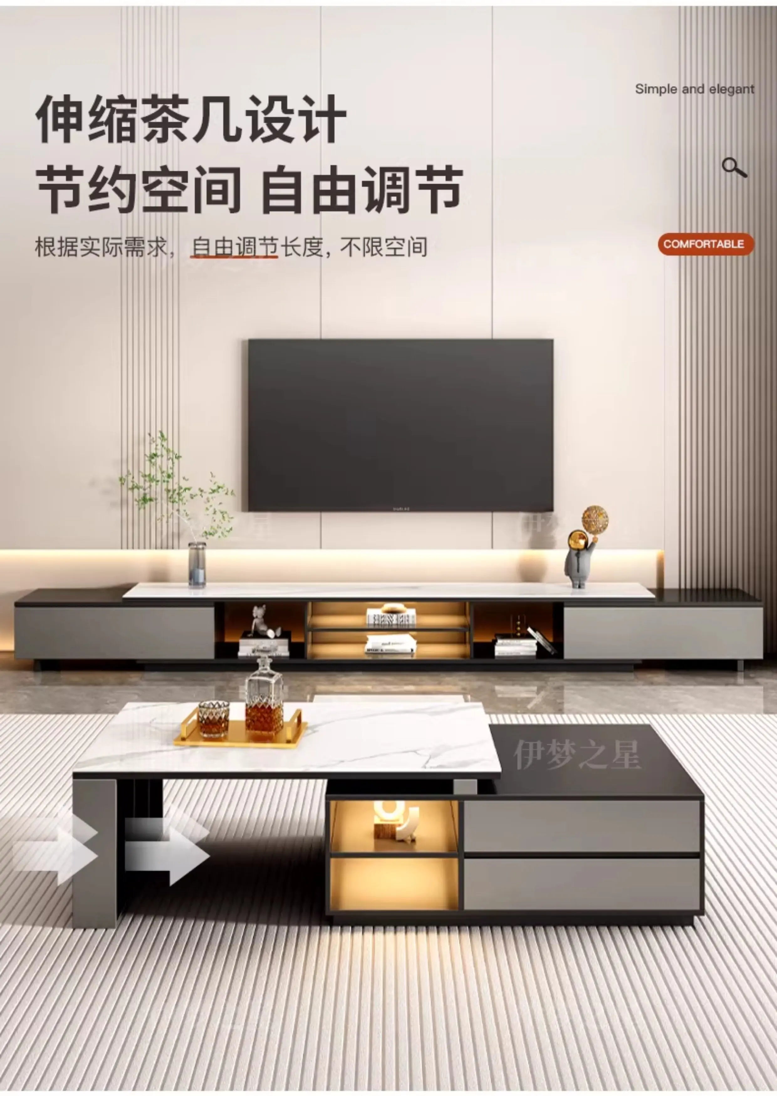 Storage Luxury Tv Cabinet Simple Showcase Display Corner Tv Cabinet Organizer Design Meuble Television Salon Home Accessories