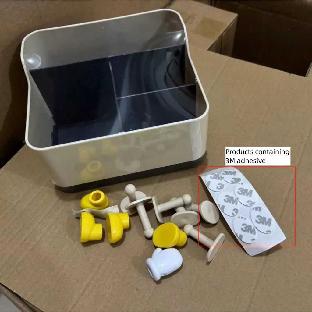 Multifunctional Desktop Storage Box, Cosmetic Organisation Shelf Countertop Storage And Display Box Remote Control Storage Box