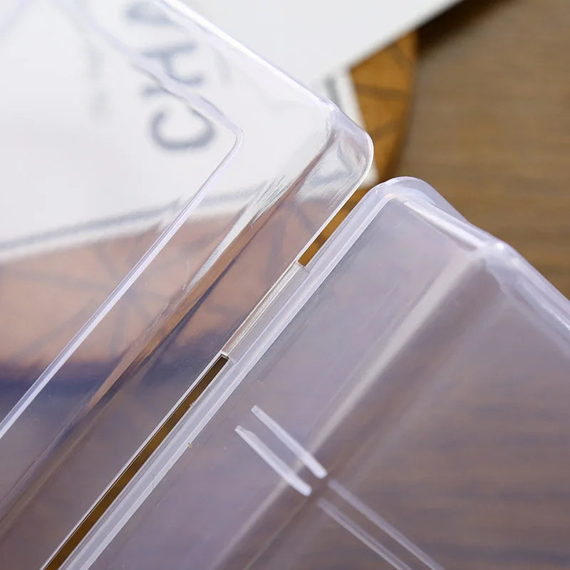1PC Storage Box Large Capacity Transparent Plastic Cosmetic Storage Box Holder Case Container Organizer Container Small Accessor