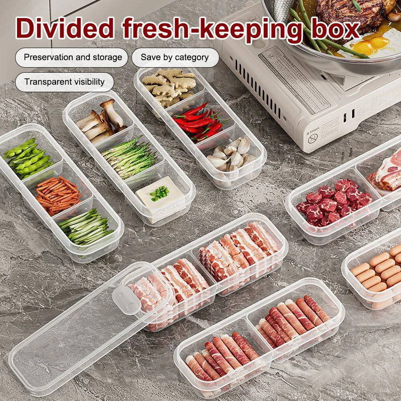 High-Capacity Food Storage Solution for Your Home; Ensures Freshness of Meat Vegetable in Refrigerator
