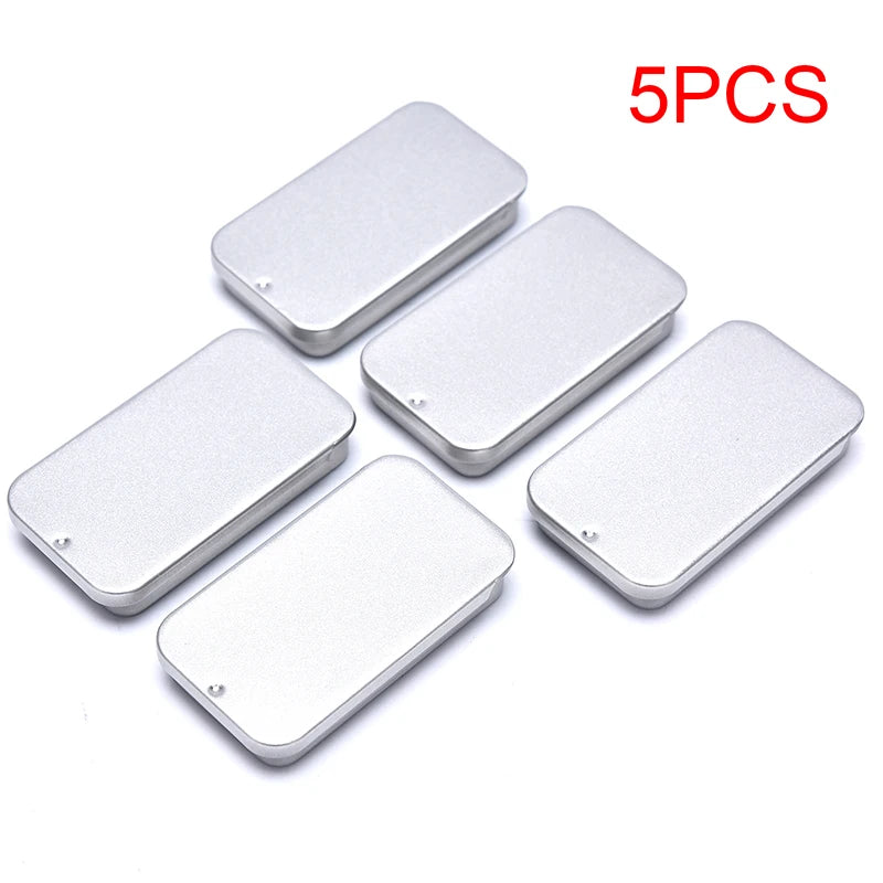 Iron Box Slide Cover Storage Box Jewelry Pill Cases Coin Candy Box