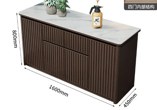 Outdoor aluminum alloy storage cabinet for balconies, patios, waterproof and sun-proof, suitable for storing miscellaneous items