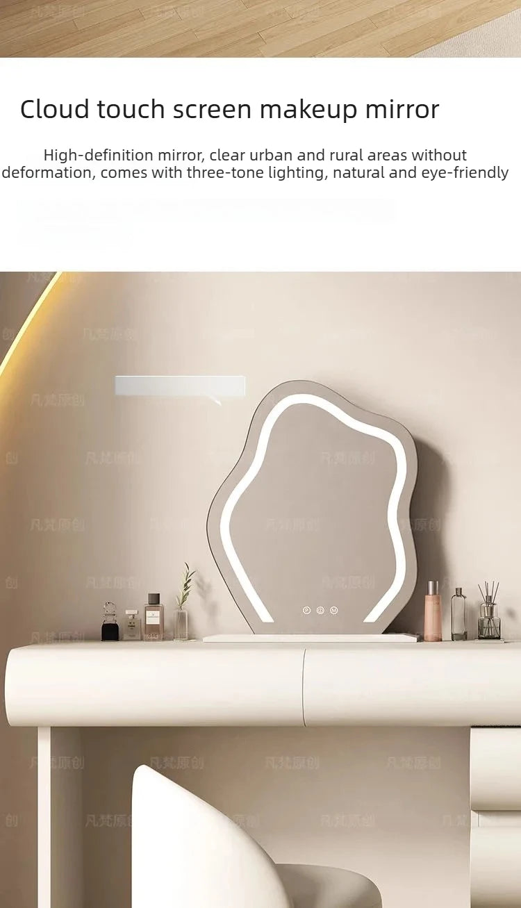 Luxury Bedroom Storage Cabinet Dressing Table Recamera Makeup Dressing Table Comfortable White Tocadores De Maquillaje Furniture