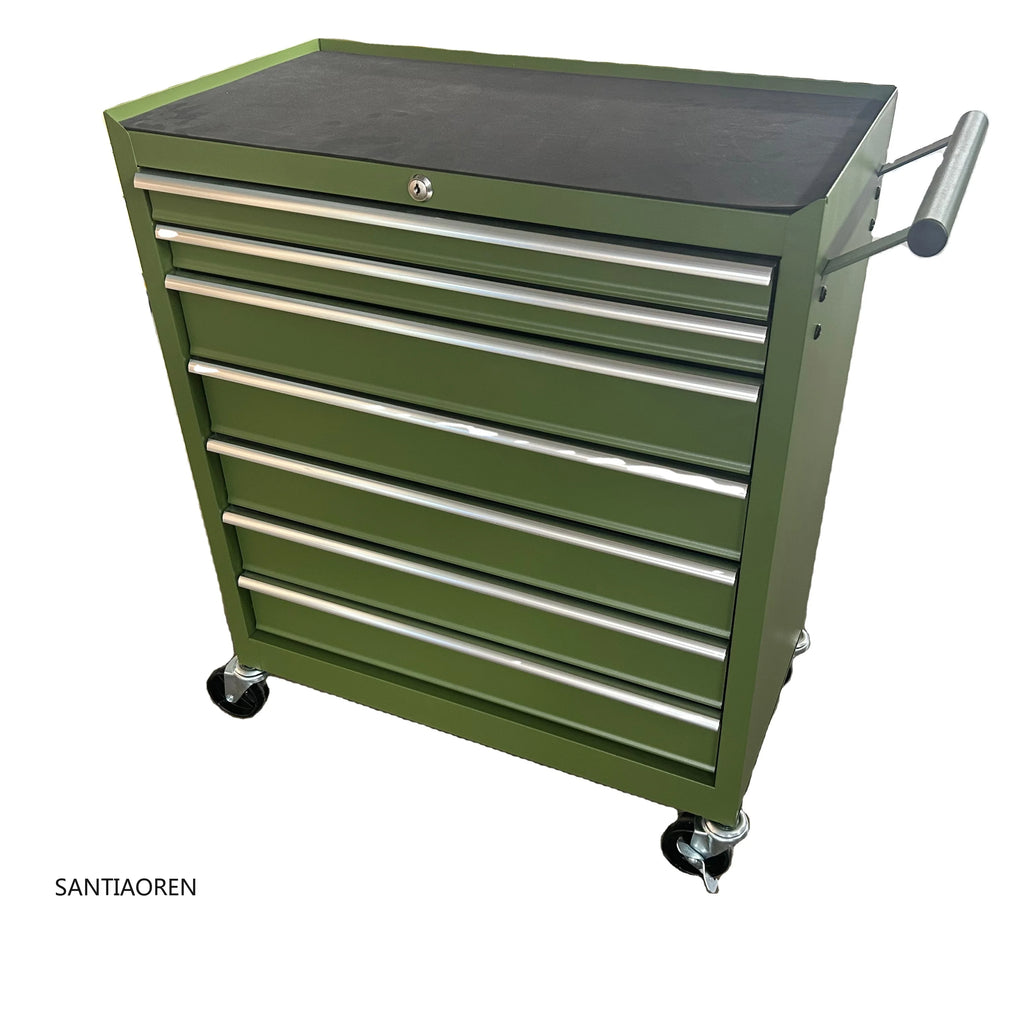 2025Garage Metal Trolly Tool Storage Cabinet Heavy Duty Workshop Roller Drawer Steel Tool Cabinet on Wheels