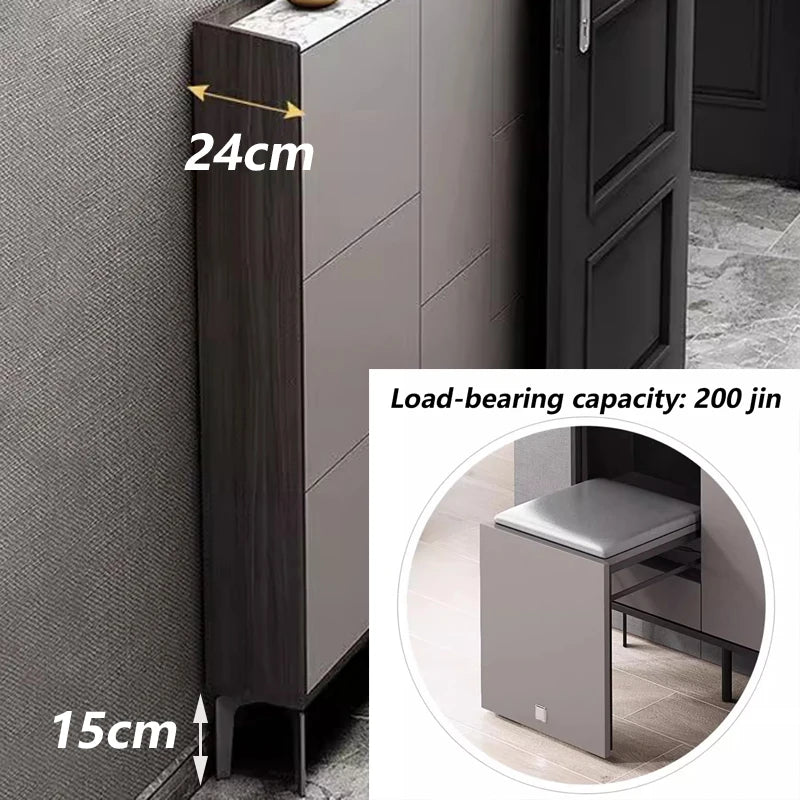 Storage Shelf Large Shoe Cabinets Behind Door Shoe Cabinets Modern Luxury Home Furniture Cabinet Space-saving Cabinet Vertical