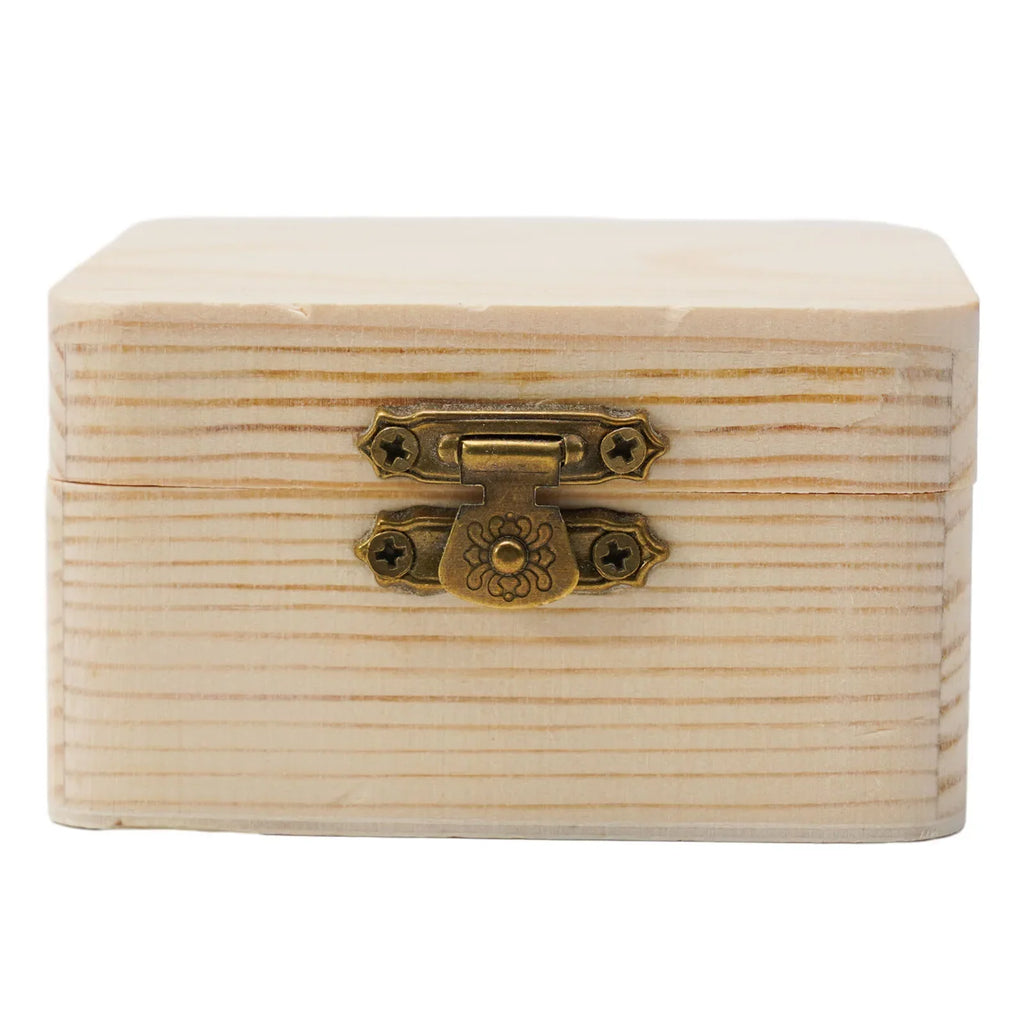 1PCS Wooden Storage Boxes Plain Packing Storage Gift Box Natural Handmade Log Smooth Home Storage Organization 8X8X4.5cm