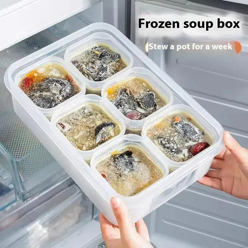 Food Storage Container Vegetable Fruit Fresh-keeping Box With Lid For Refrigerator Kitchen Spice Seasoning Storage Jar