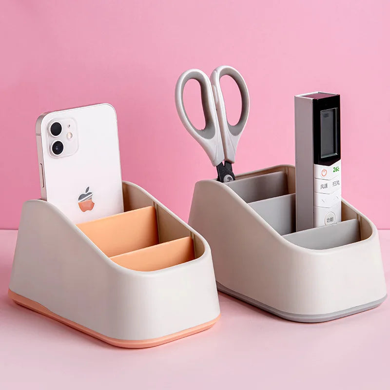 Desktop storage box, key, remote control, grid storage, desk stationery, sundries, cosmetics, desk sorting box