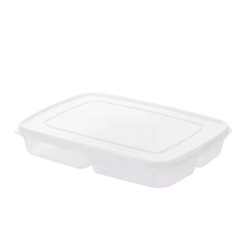 4 Grids Food Fruit Storage Box Portable Compartment Refrigerator Freezer Organizers Sub-Packed Meat Onion Ginger Clear Crisper