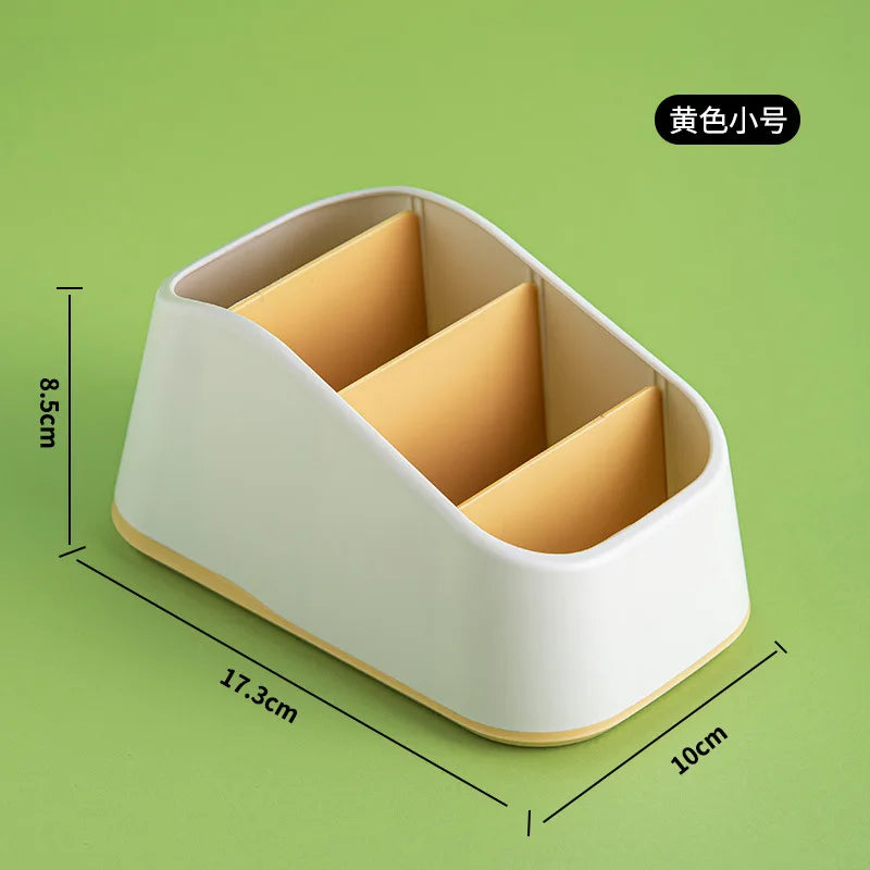 Desktop storage box, key, remote control, grid storage, desk stationery, sundries, cosmetics, desk sorting box
