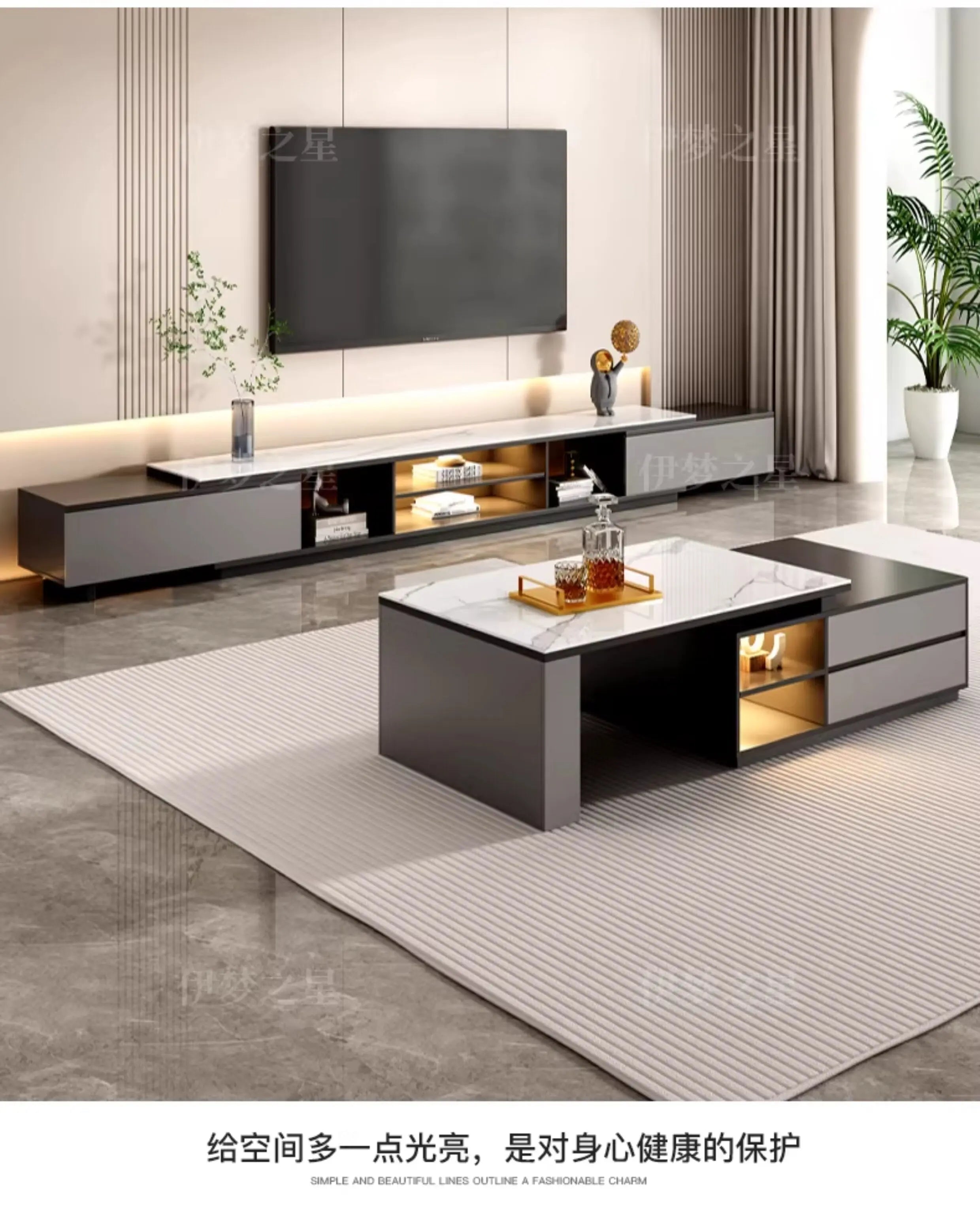 Storage Luxury Tv Cabinet Simple Showcase Display Corner Tv Cabinet Organizer Design Meuble Television Salon Home Accessories