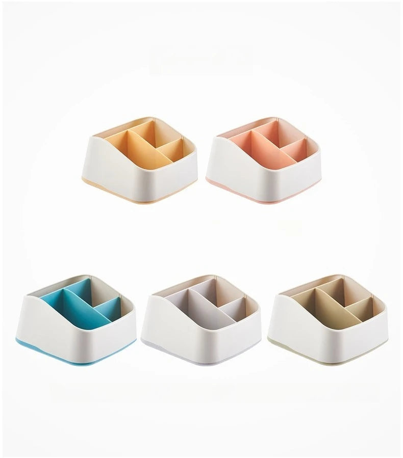 Desktop storage box, key, remote control, grid storage, desk stationery, sundries, cosmetics, desk sorting box