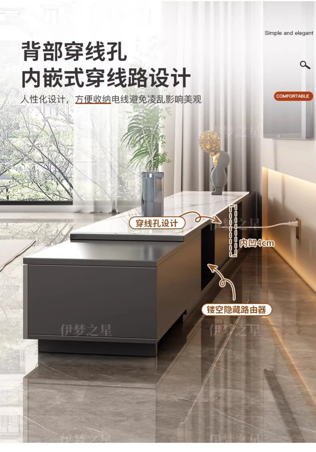 Storage Luxury Tv Cabinet Simple Showcase Display Corner Tv Cabinet Organizer Design Meuble Television Salon Home Accessories