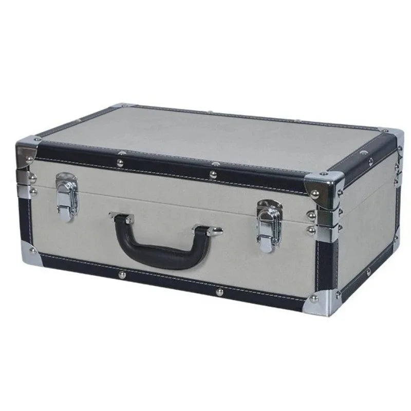 Large Capacity Storage Box Modern Handheld Organizer Storage Boxes Luxury Leather Organization Box Bedroom Storages Containers