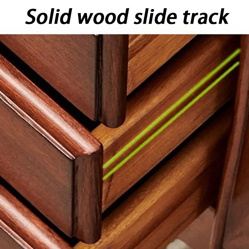 Solid Wood Storage Jewelry Cabinet Mirror Organizer Living Room Drawers Jewelry Cabinet Bucket Retro Luxury Bedroom Furniture