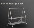 Outdoor Camping Storage Shelf Portable Folding Shelf Storage Rack Garden Stainless Steel Stand