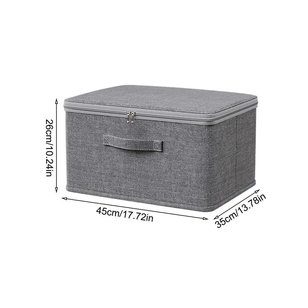 Large Storage Box with Lock Stackable Storage Container Secure with Handle Locking Organizing Bin Washable Shelf Baskets for