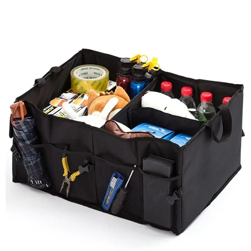 Car Boot Storage Box Large Capacity Interior Finishing Sundries Storage Box Oxford Cloth Foldable Interior Supplies Universal