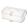 Mask Storage Box With Handle Household Dust-proof Sealed Large-Capacity Box Waterproof Dustproof Sundries Storage Box Holder