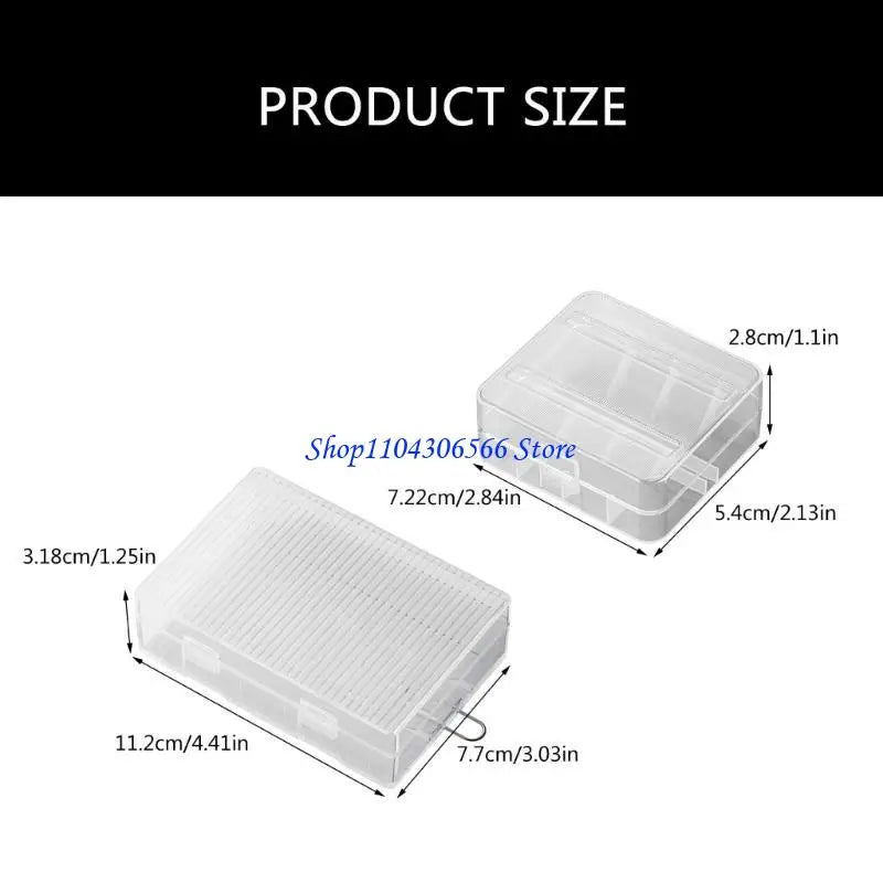 02DD Battery Storage Box Secure Store 26650 Batteries 26650 Battery Storage Case