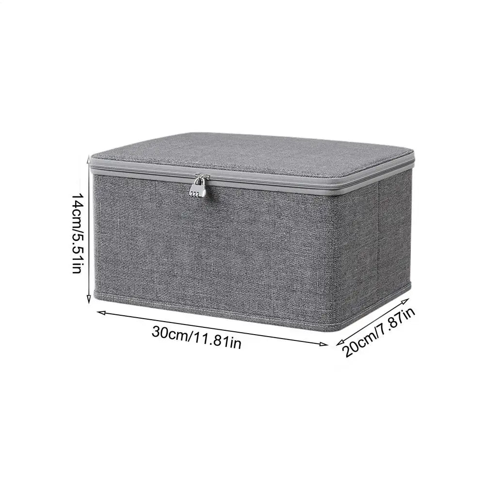 Large Storage Box with Lock Stackable Storage Container Secure with Handle Locking Organizing Bin Washable Shelf Baskets for