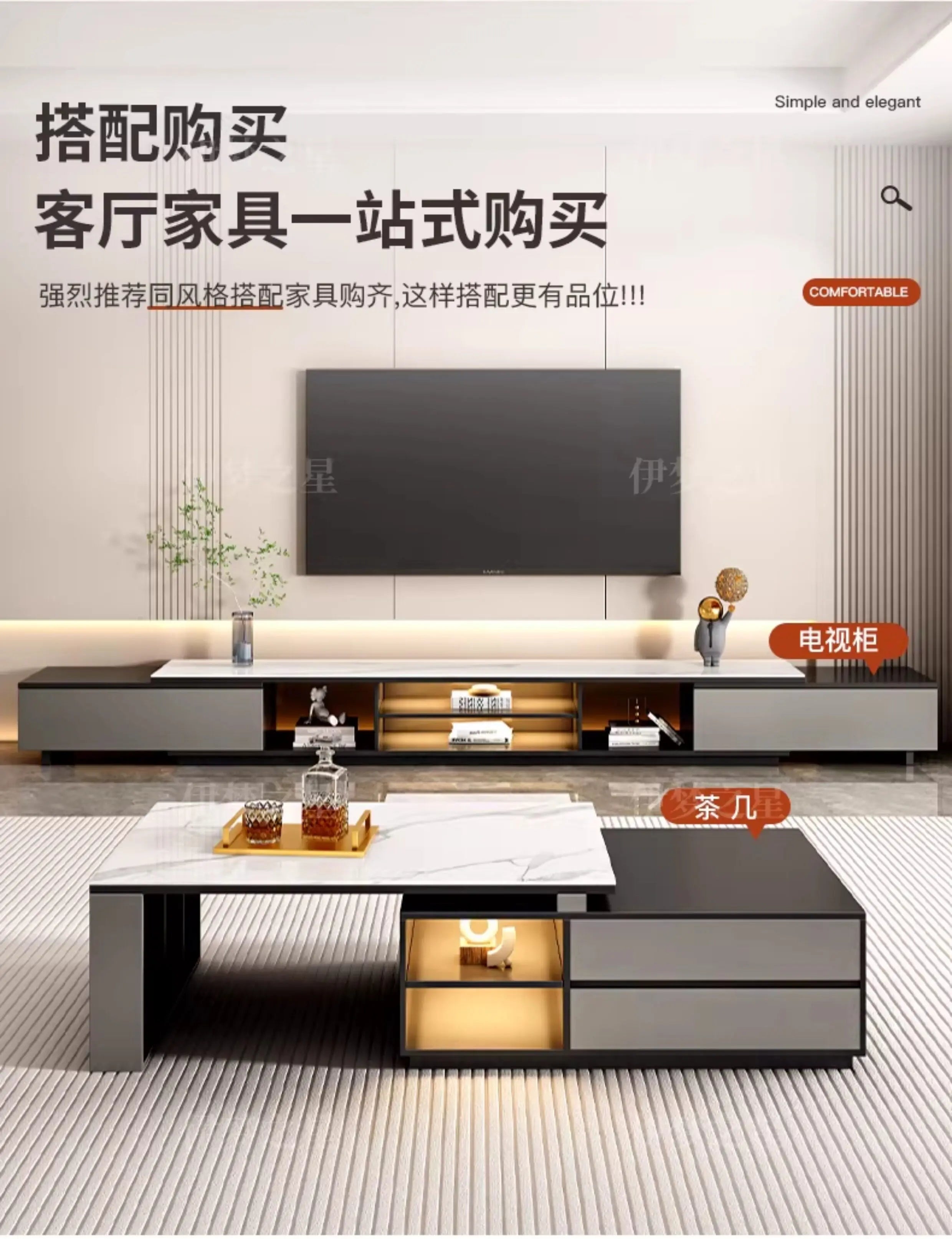Storage Luxury Tv Cabinet Simple Showcase Display Corner Tv Cabinet Organizer Design Meuble Television Salon Home Accessories