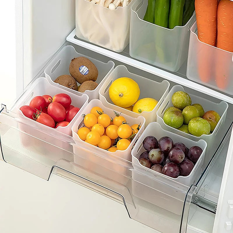 1PCS Refrigerator Storage Boxes Food Fresh Organizer Cold Storage Crisper Fruit Spice Food Container Boxes Kitchen Boxes