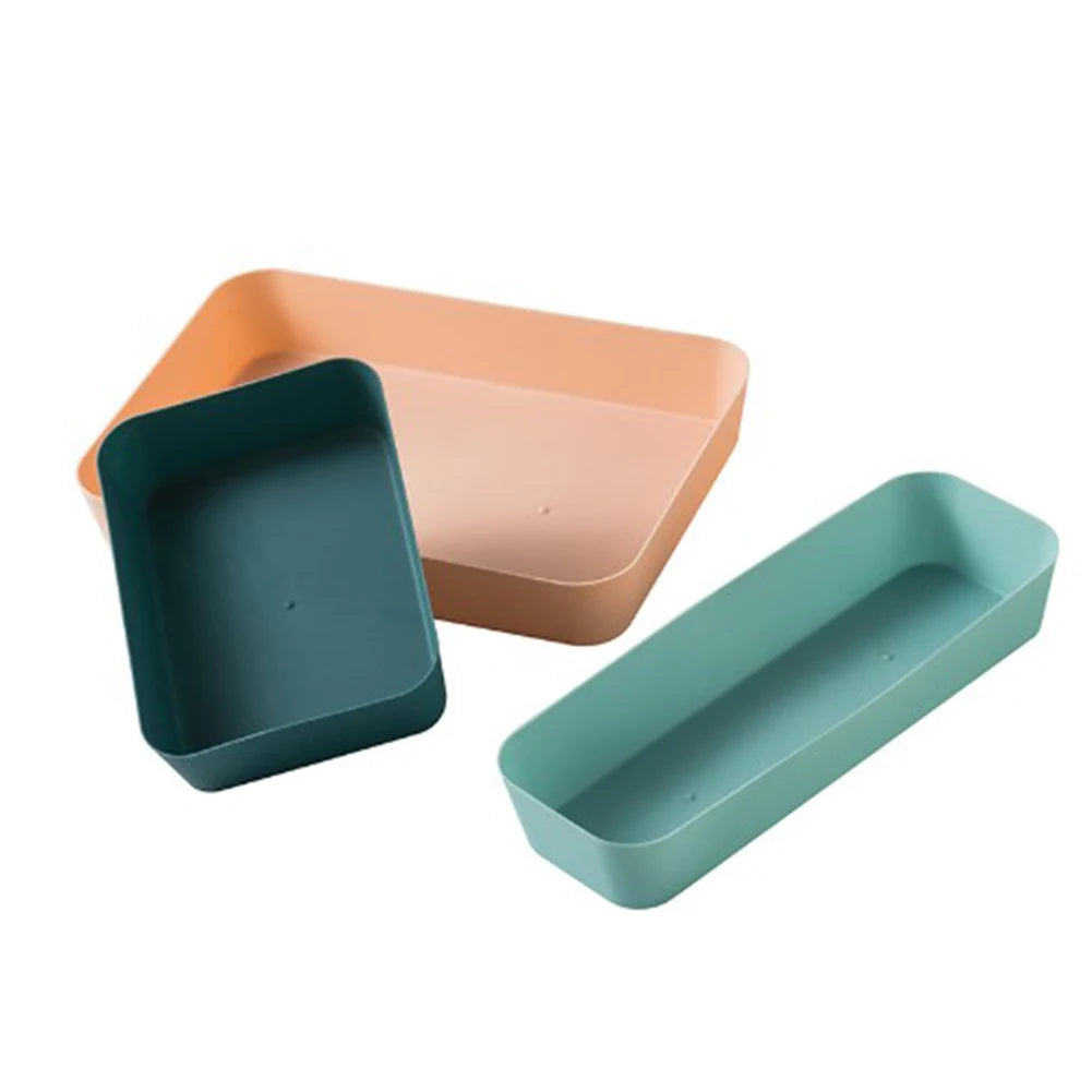 Storage Trays Drawer Partition Storage Box Kitchen Tableware Small Storage Box Multifunctional Cosmetics Sundries Storage Tray