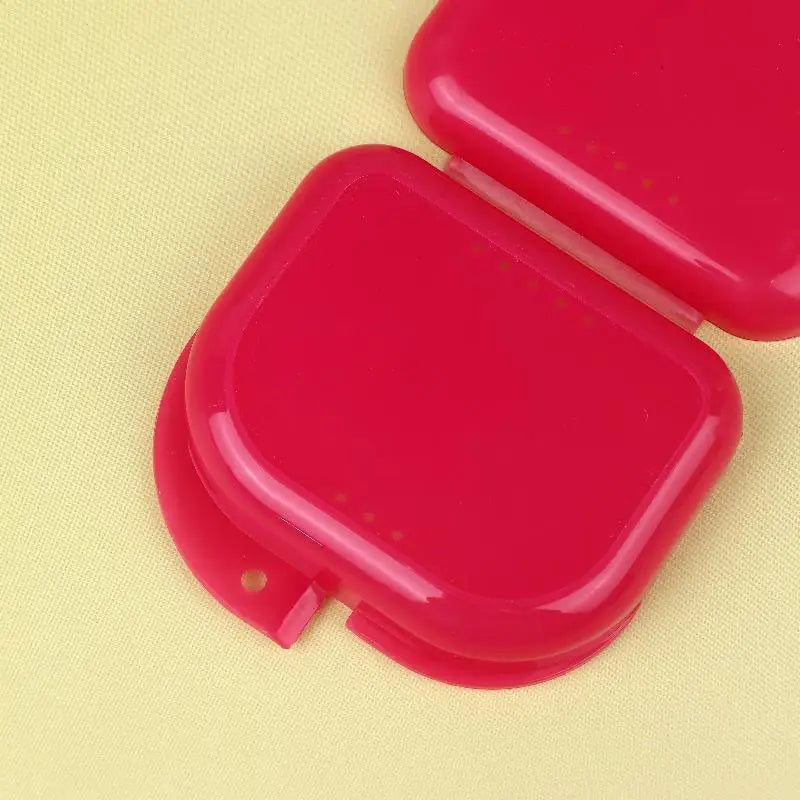 Denture Storage Box Dental Retainer Mouth Guard Container Plastic Oral Hygiene Supplies Tray Dental Appliance Case Oral Tools