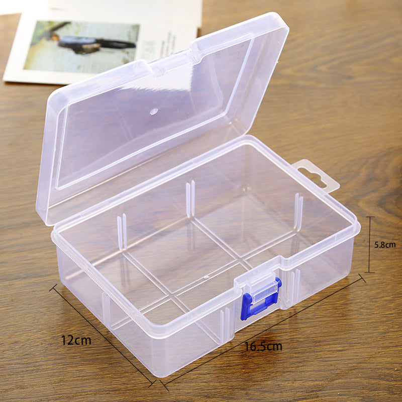 1PC Storage Box Large Capacity Transparent Plastic Cosmetic Storage Box Holder Case Container Organizer Container Small Accessor