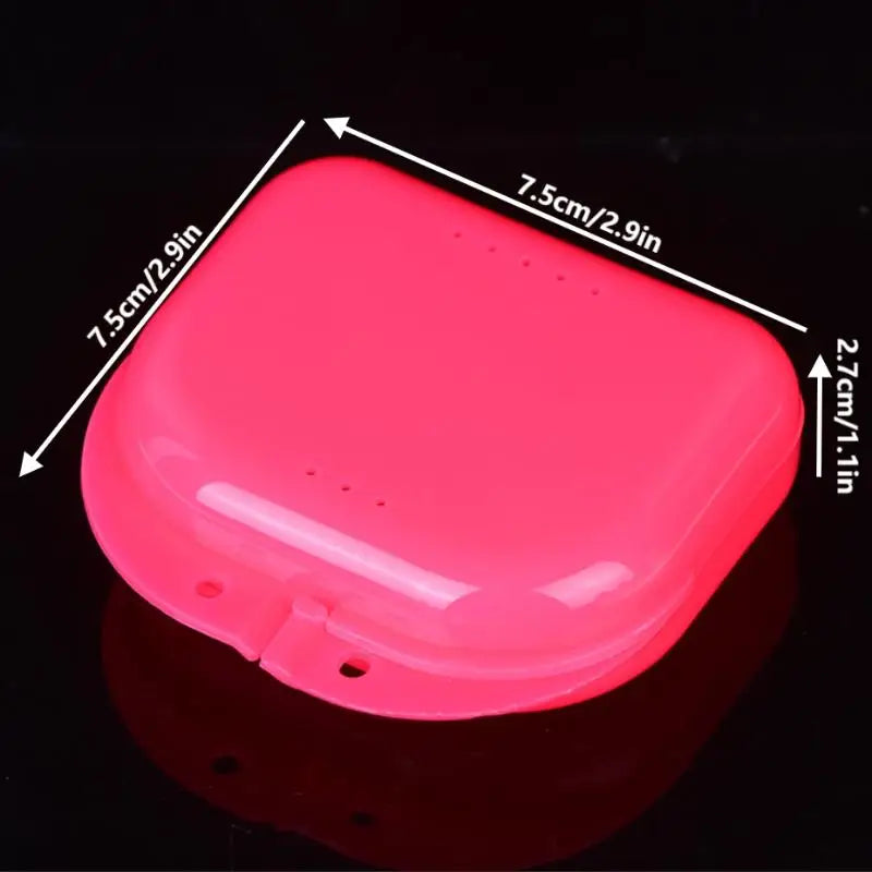 Denture Storage Box Dental Retainer Mouth Guard Container Plastic Oral Hygiene Supplies Tray Dental Appliance Case Oral Tools