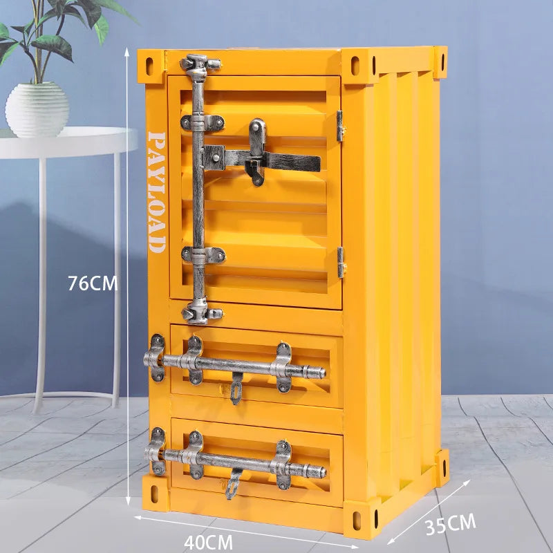Iron Storage Boxes Vintage Creative Drawer Storage Cabinet Drawer Type Organizer Box for Living Room Accessory Metal Container