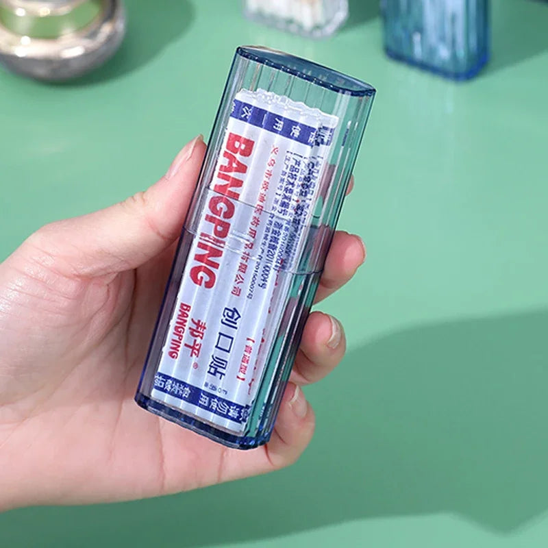 Household Storage Supplies Cotton Swab Storage Box Portable Travel Toothpick Band-aid Box