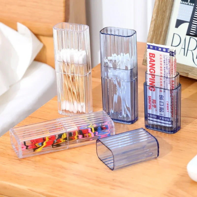 Household Storage Supplies Cotton Swab Storage Box Portable Travel Toothpick Band-aid Box