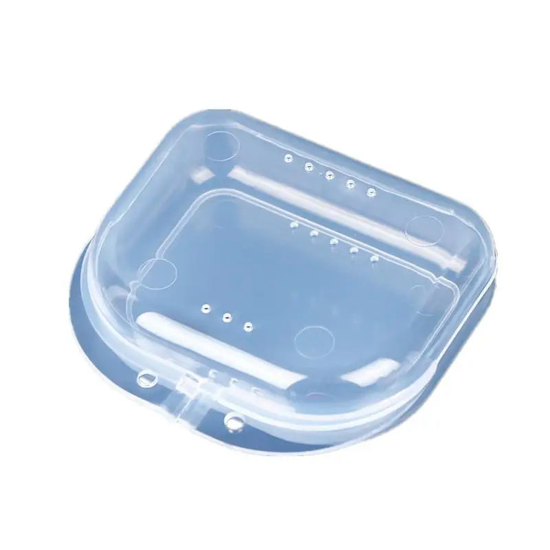 Denture Storage Box Dental Retainer Mouth Guard Container Plastic Oral Hygiene Supplies Tray Dental Appliance Case Oral Tools